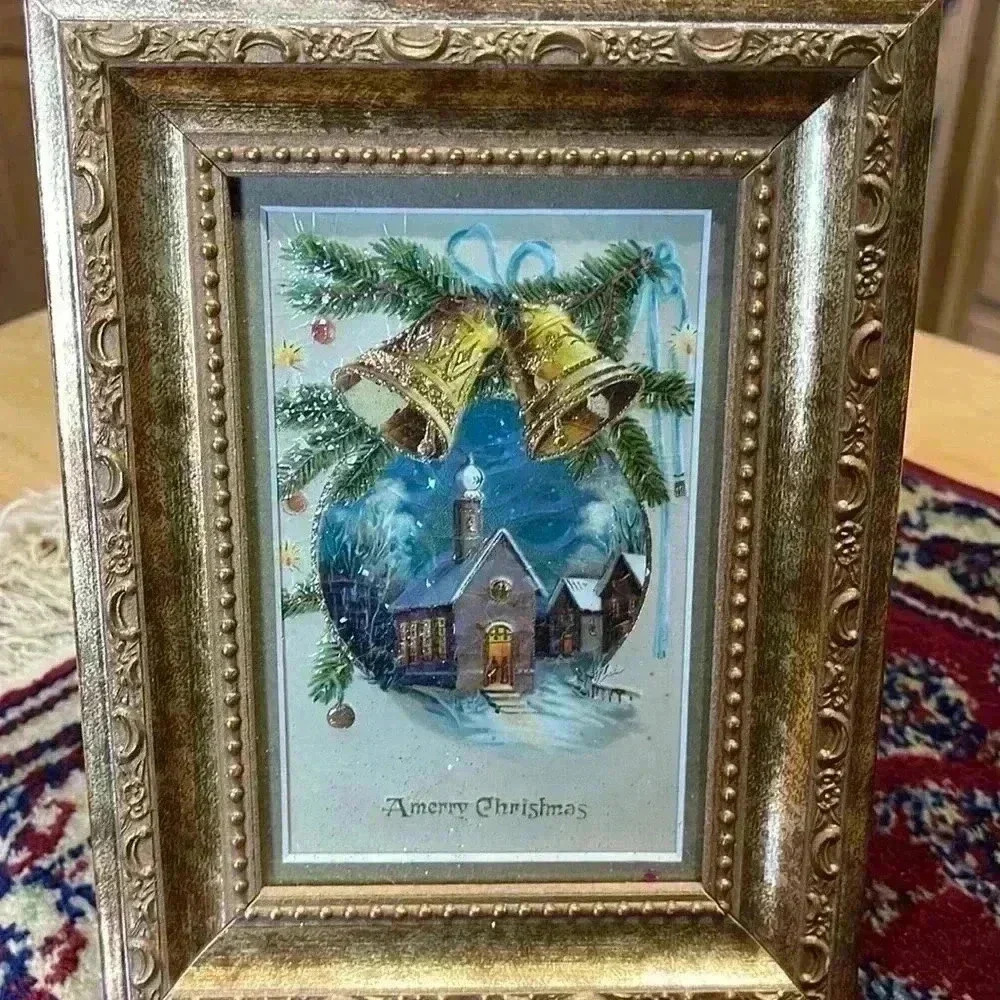 Beautiful framed Christmas card. This would be an amazing Christmas gift.
